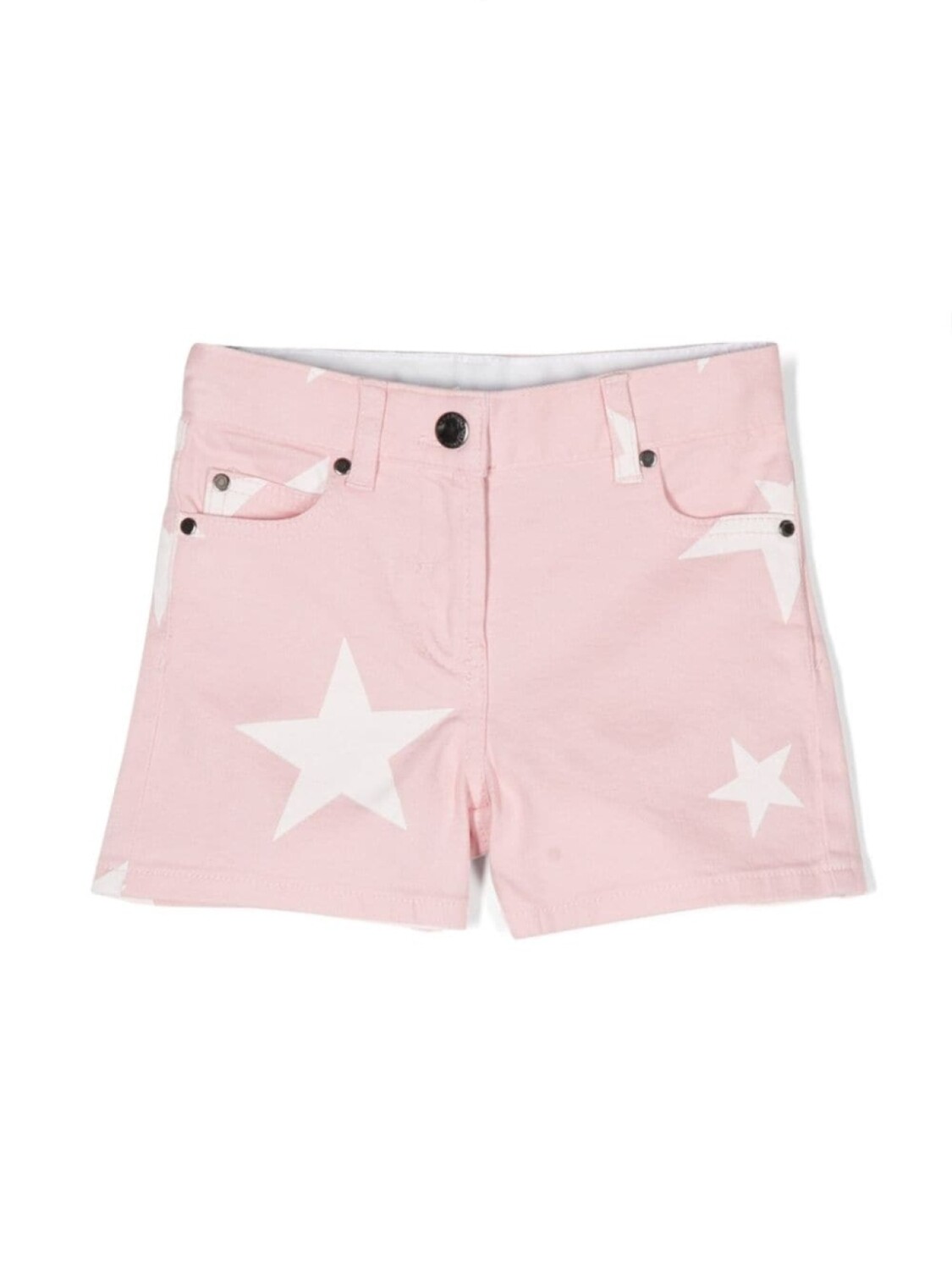 

Stella McCartney Kids джинсовые шорты с принтом, розовый