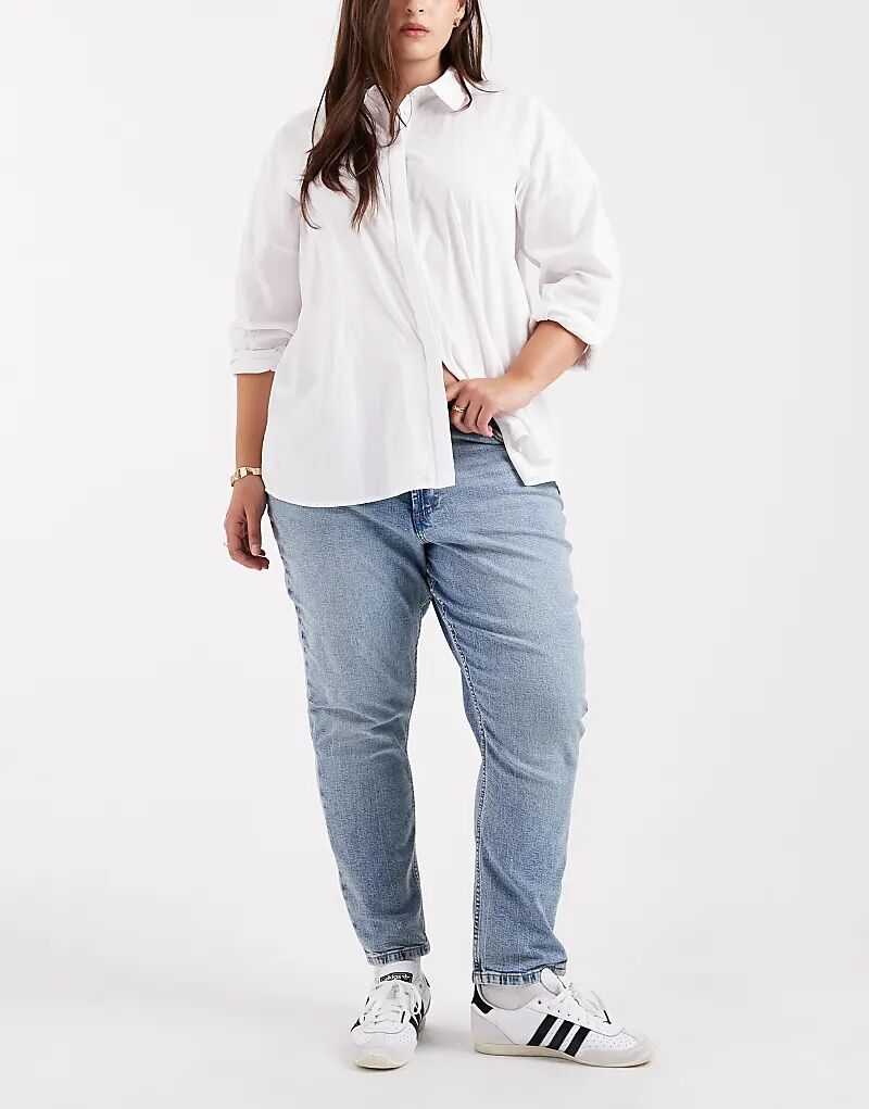 

Джинсы ASOS DESIGN Curve облегающего кроя комфортного голубого цвета