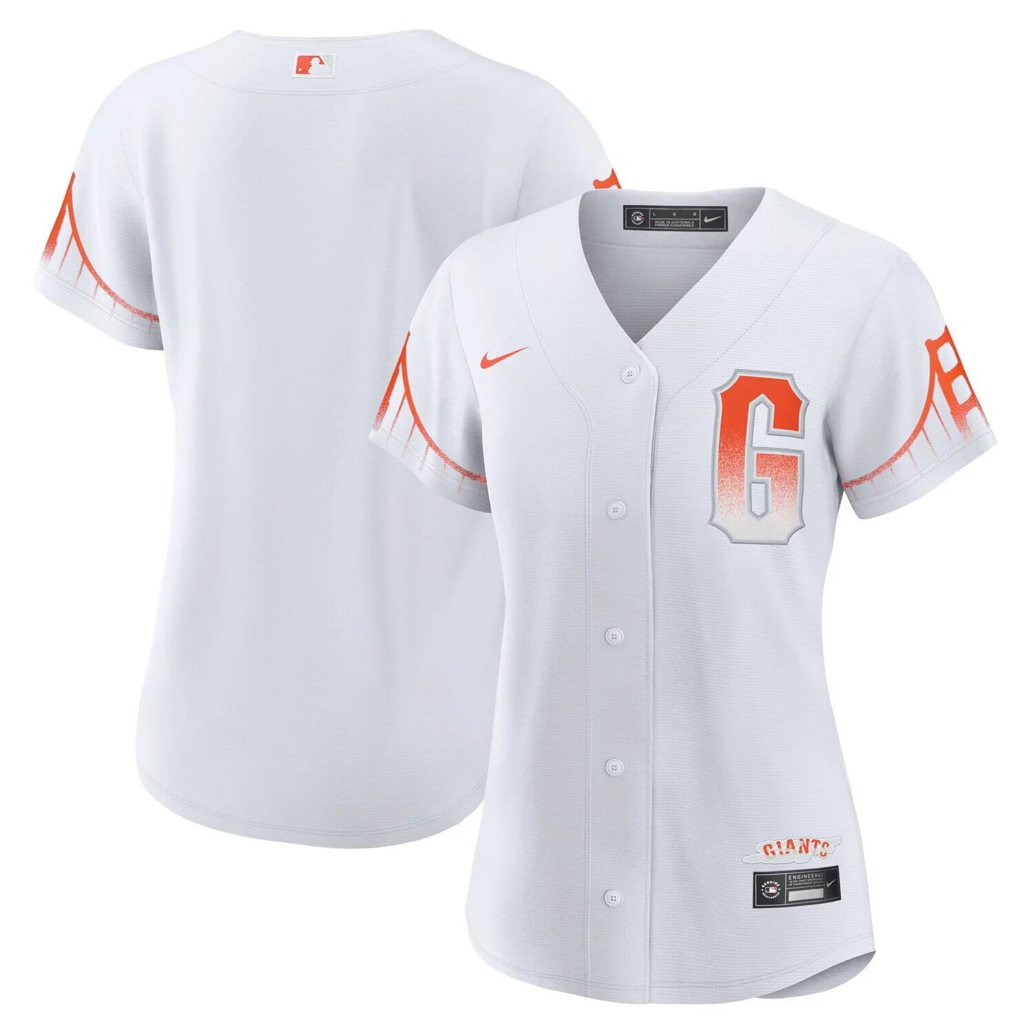 

Женское белое джерси Nike San Francisco Giants 2021 City Connect Replica Nike, Белый, Женское белое джерси Nike San Francisco Giants 2021 City Connect Replica Nike