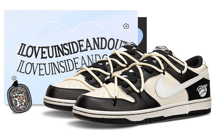 

Кроссовки Nike Dunk Skateboard Shoes Women's Low-Top Black White