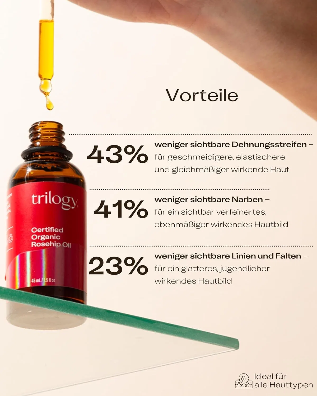 Органическое масло шиповника «Certified Organic Rosehip Oil» 45 мл от Trilogy Trilogy — фото 2