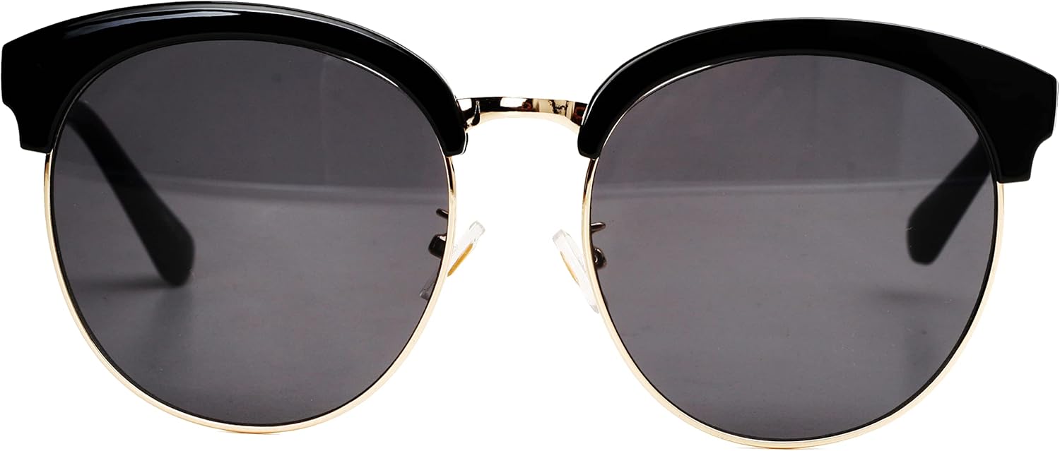 

97-18 RAKOSTA Большие XXL Металлические классические ретро-солнцезащитные очки с зеркальными линзами от УФ-излучения для женщин и мужчин (СЕРЕБРЯНЫЕ, 56) O2 eyewear, Silver