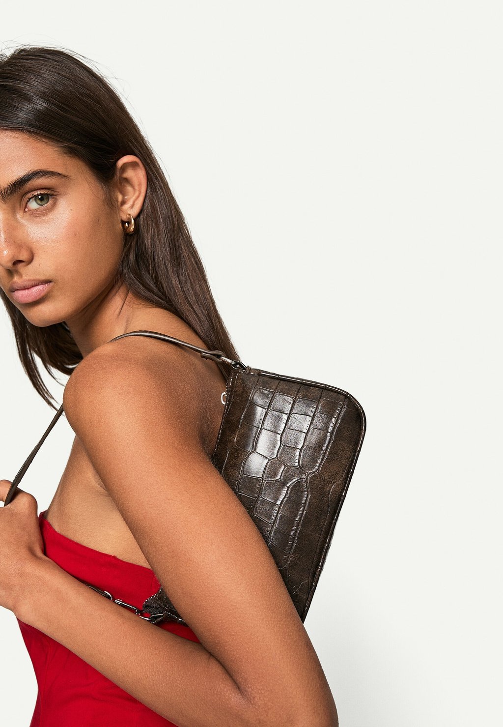 

Сумка Bershka, темно-зеленый