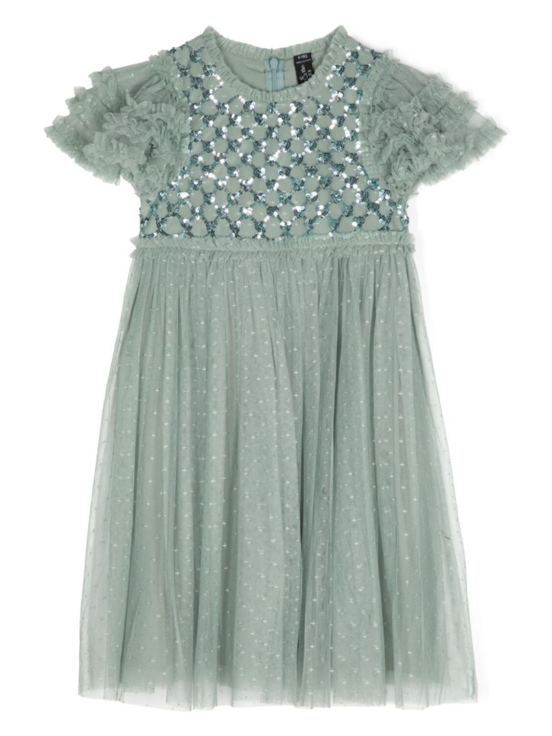

NEEDLE & THREAD KIDS платье Heart Lattice из тюля, зеленый