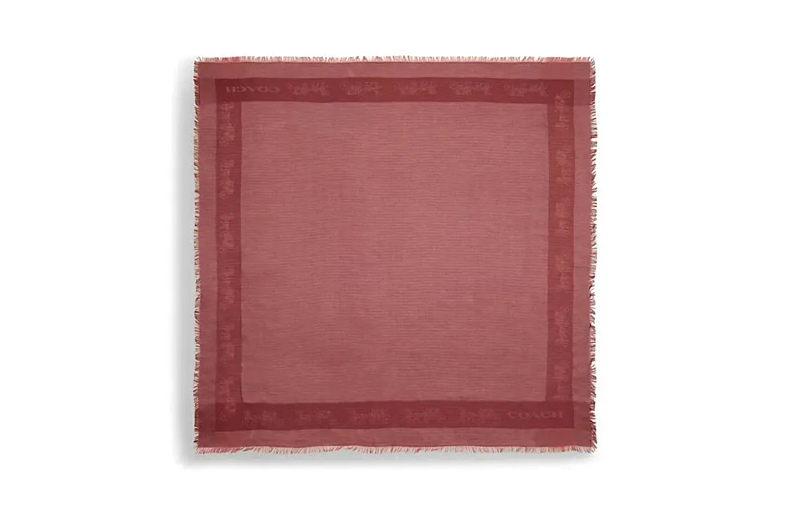 

Вязаный шарф Modal Unisex COACH, красный