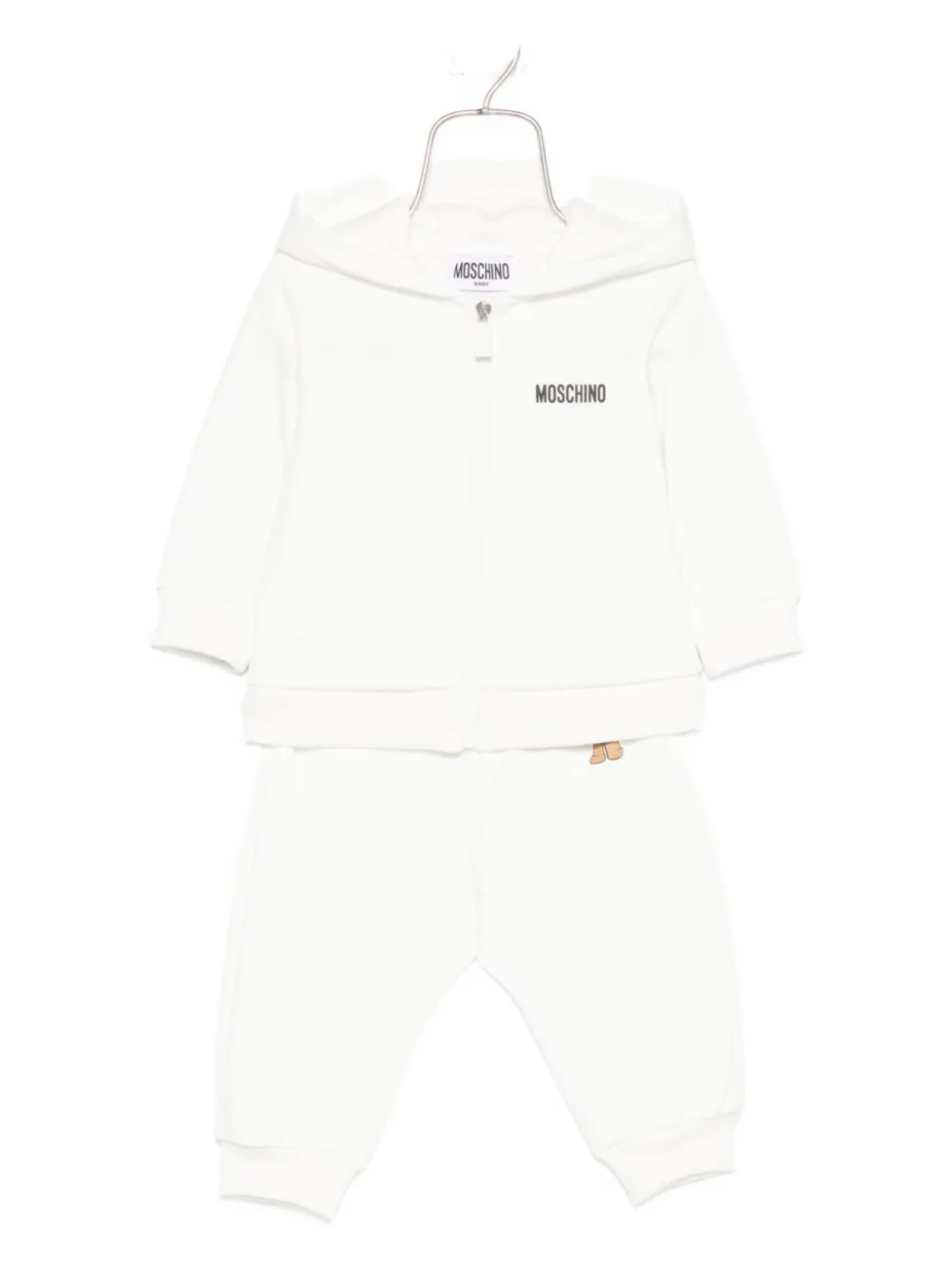

Moschino Kids спортивный костюм с принтом Тедди, белый