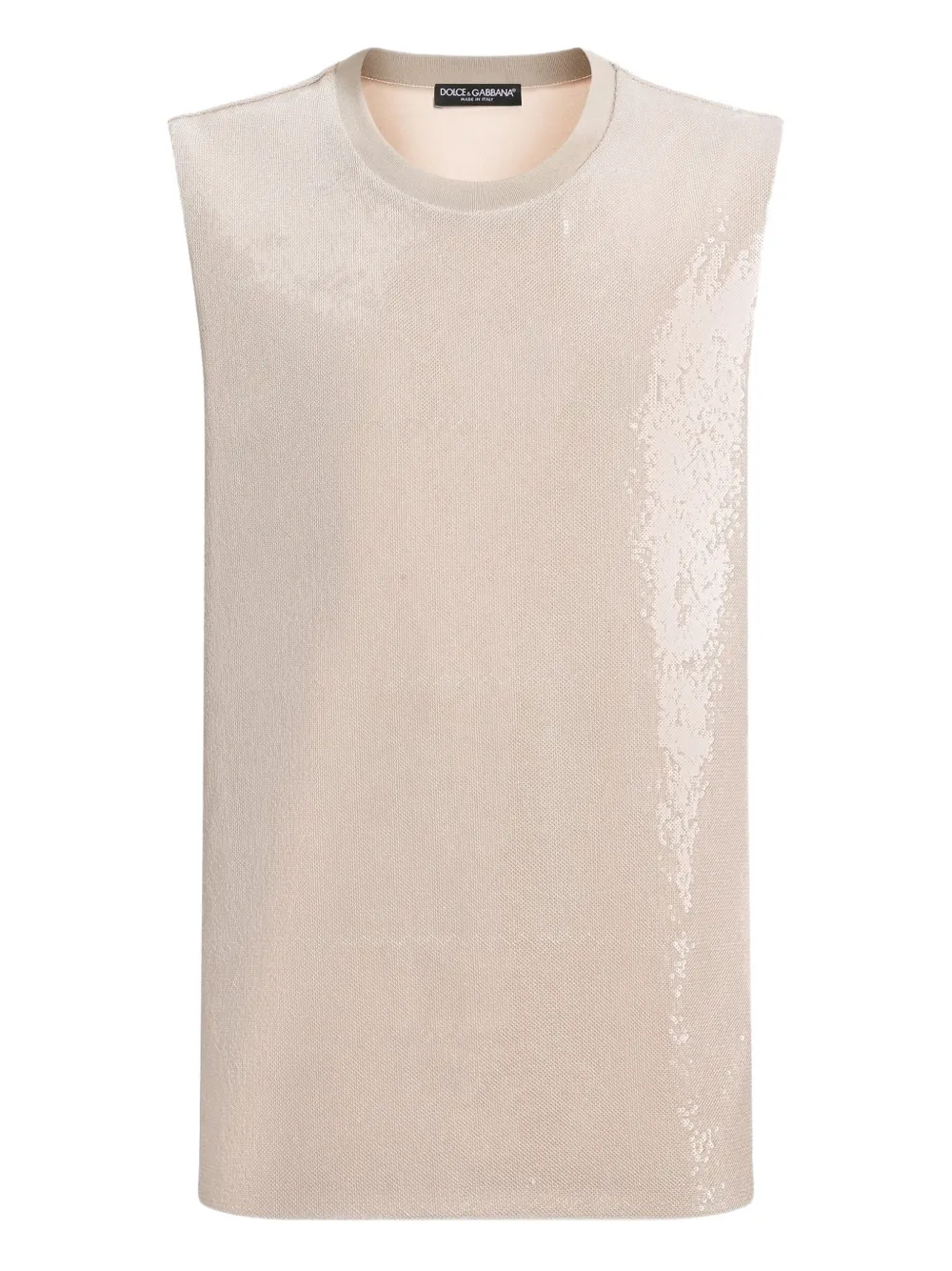

Топ с пайетками Dolce & Gabbana, бежевый