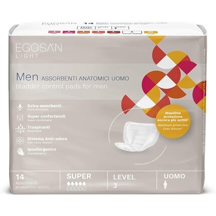 

Прокладки Santex MEN Level 3 от недержания 14 шт. в упаковке Egosan