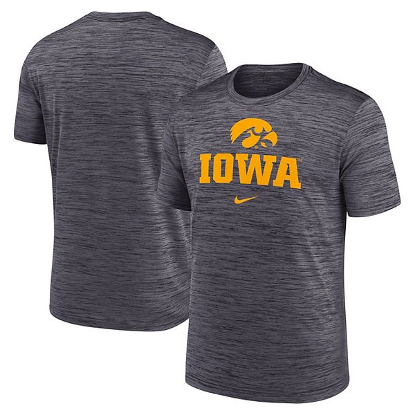 

Мужская черная футболка iowa hawkeyes primetime velocity Nike
