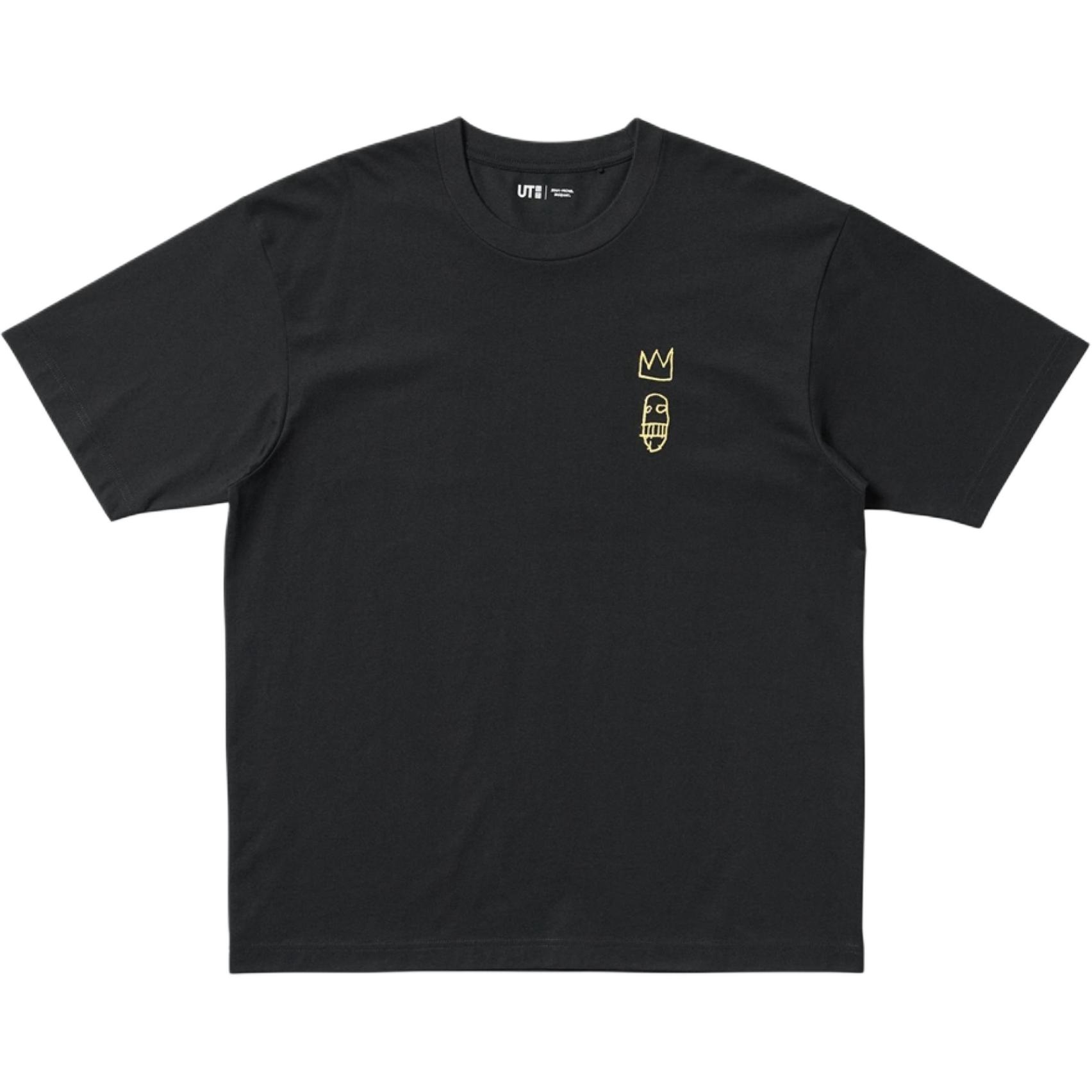 

UNIQLO Футболка унисекс черная, Черный, UNIQLO Футболка унисекс черная