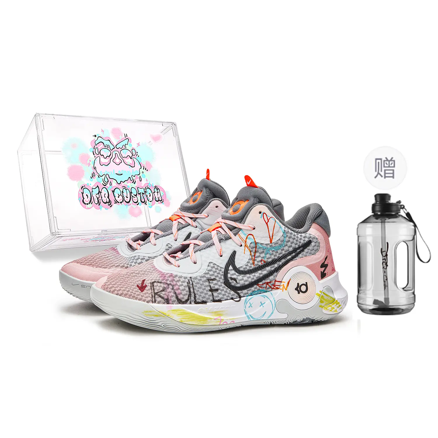 

Баскетбольные кроссовки Trey 5 Basketball Shoes Unisex Mid-Top Pink Nike, розовый