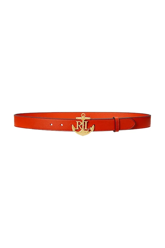 

Кожаный ремень Lauren Ralph Lauren, оранжевый