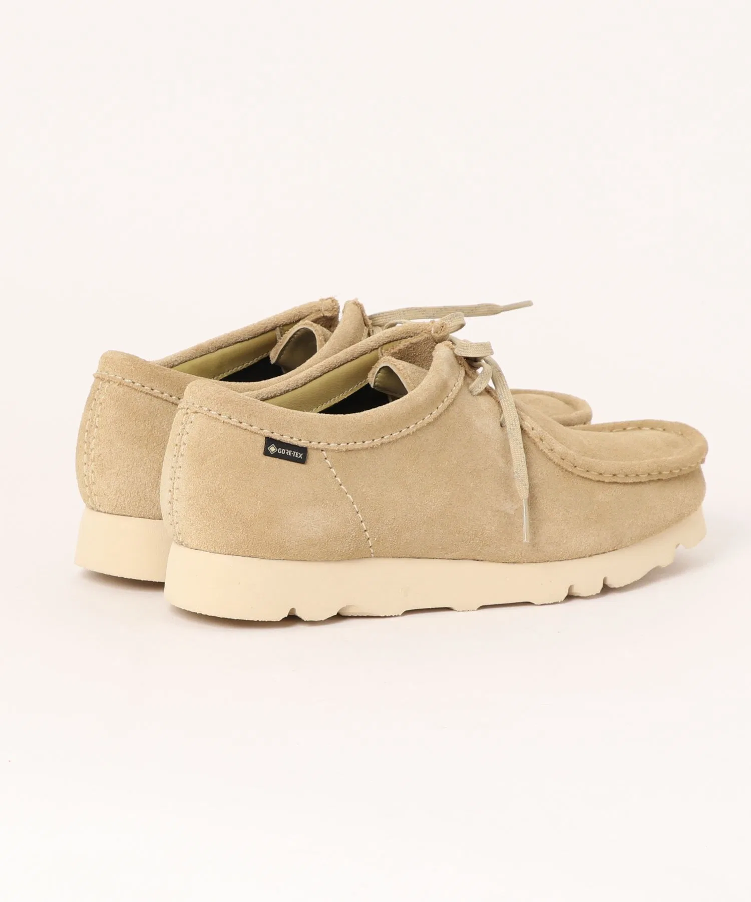 Мужские замшевые кроссовки Clarks WallabeeGT бежевые — фото 2