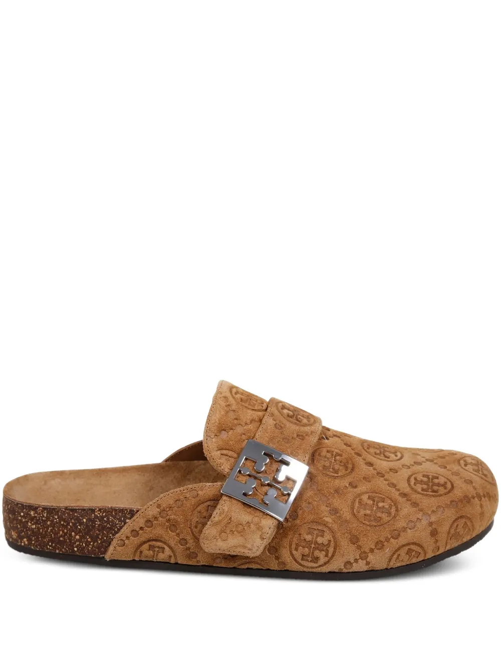 Слиперы Mellow с тисненым логотипом Tory Burch, коричневый
