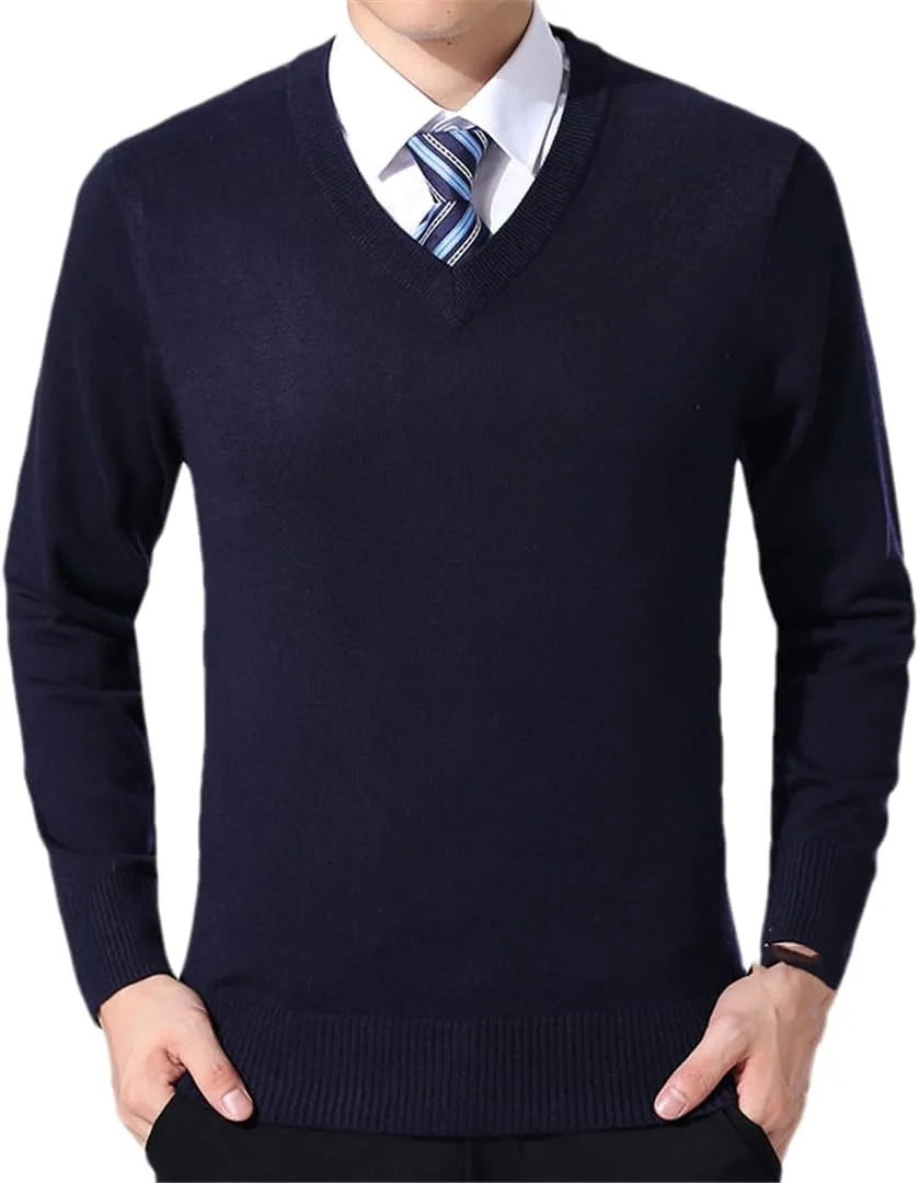 

Мужской свитер V-образным вырезом Slim Fit Fnfmrfmr