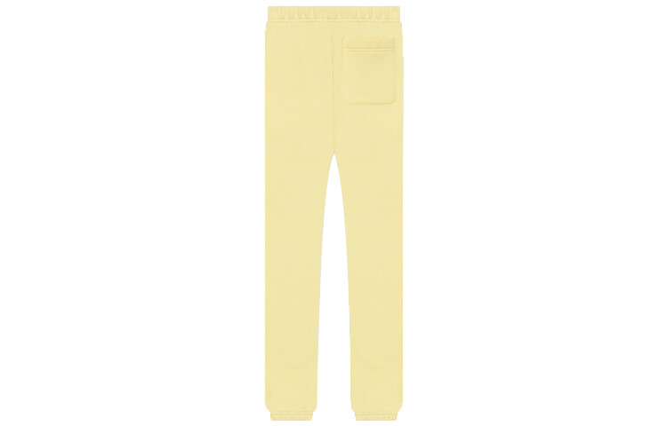 Детские трикотажные спортивные штаны Fear Of God Essentials, цвет Lemon — фото 2
