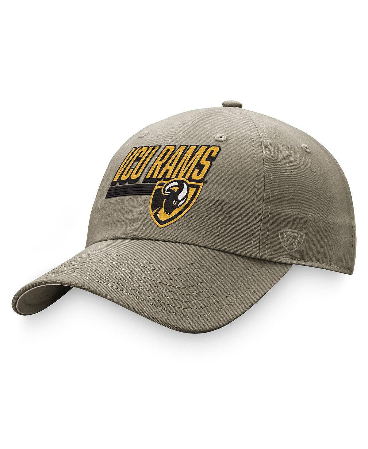 

Мужская бейсболка цвета хаки VCU Rams Slice Top of the World