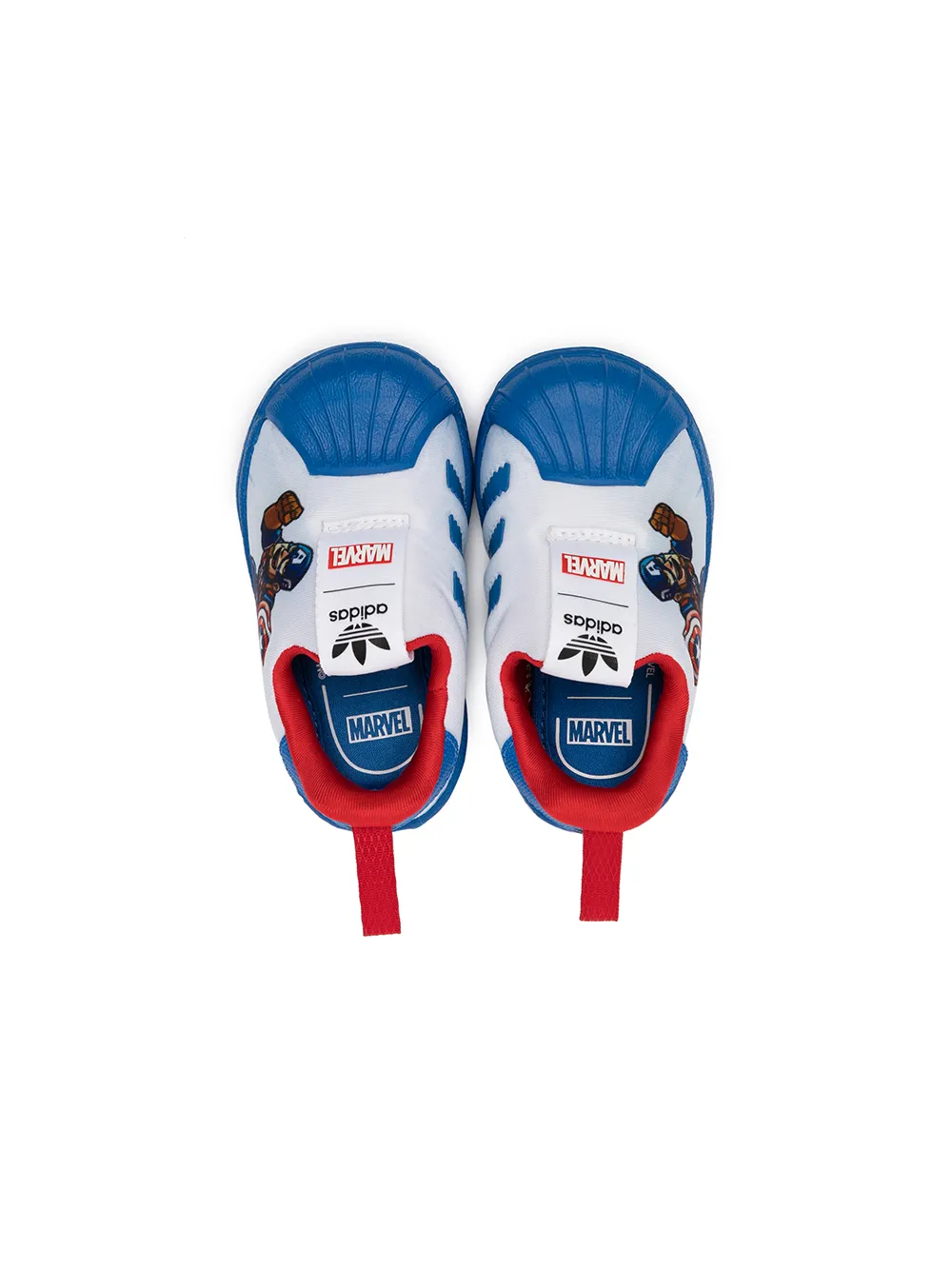 Кроссовки Superstar 360 из коллаборации с Marvel adidas Kids, синий — фото 3