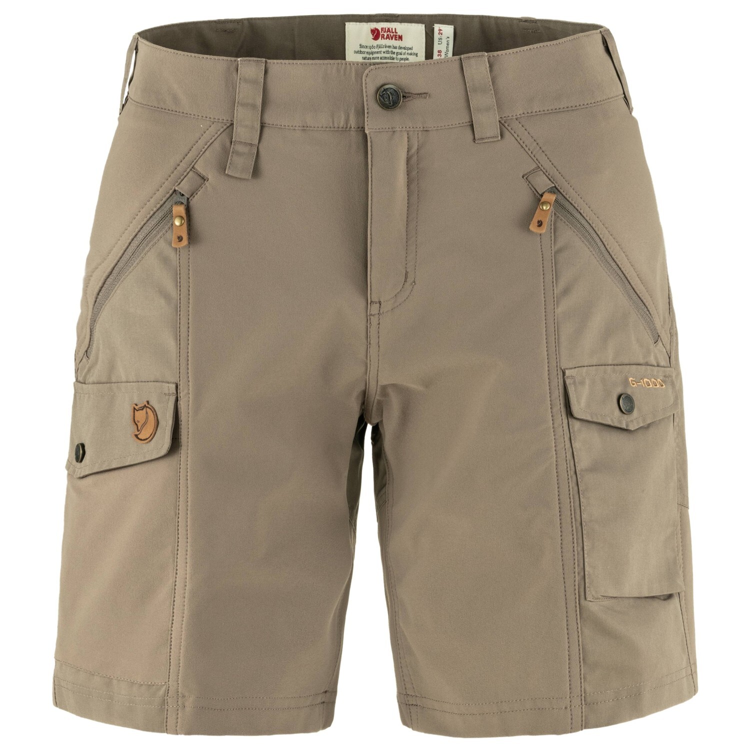 

Шорты Fjällräven Women's Nikka Curved, цвет Suede Brown