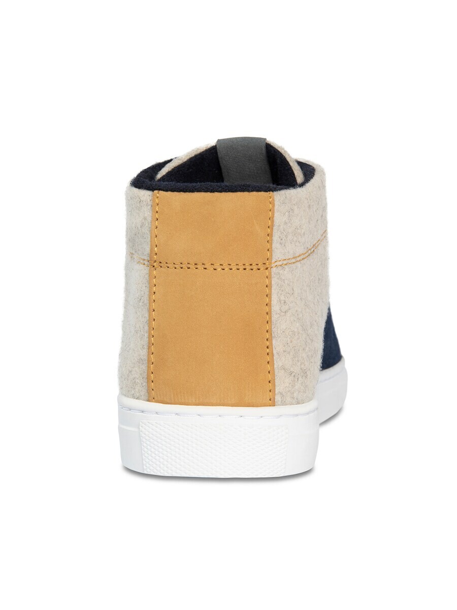 Высокие кеды Baabuk High-Top Sneakers Sky Wooler, цвет beige/blue — фото 3