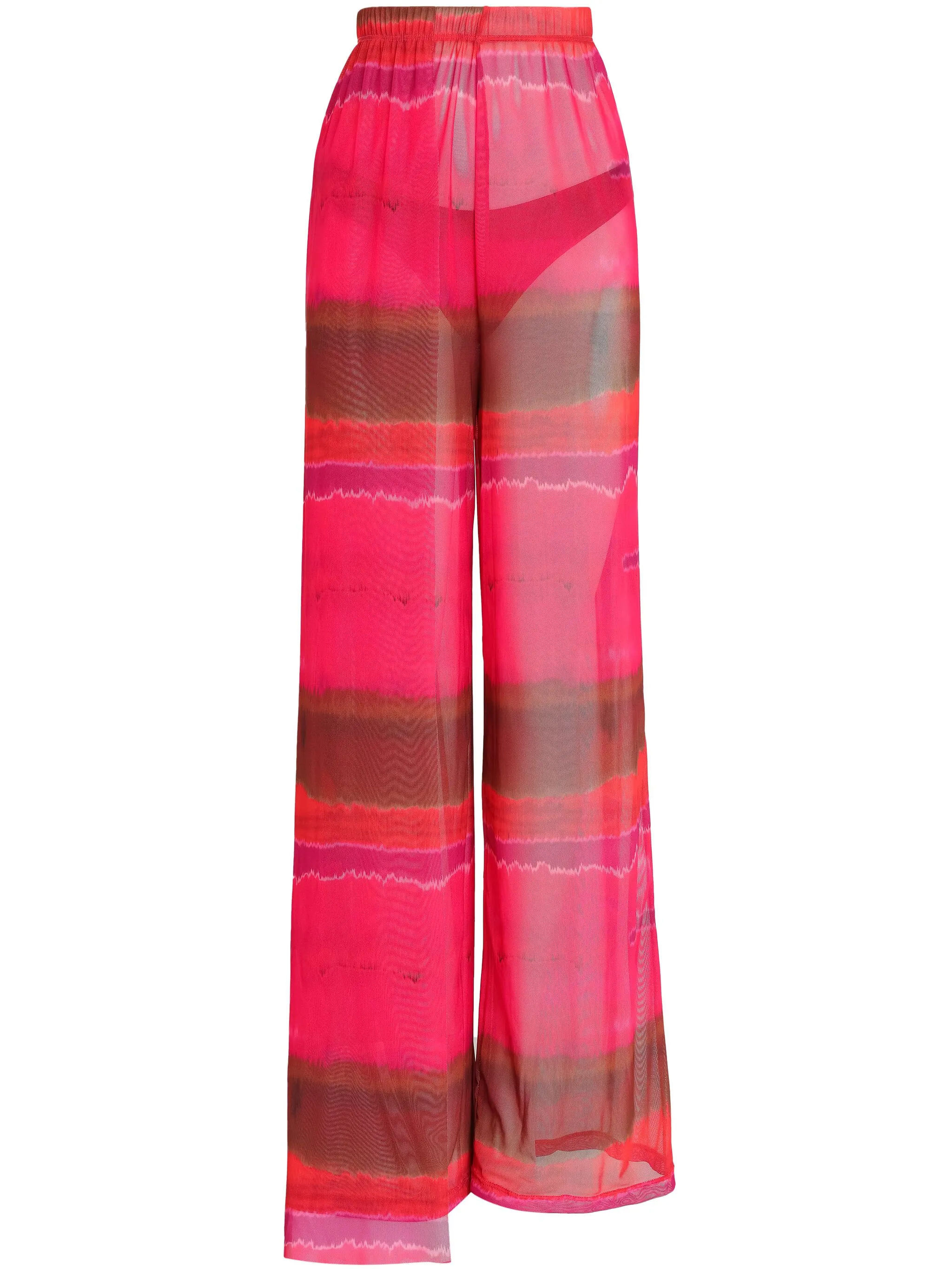 

Брюки со вставками из тюля Amir Slama, розовый