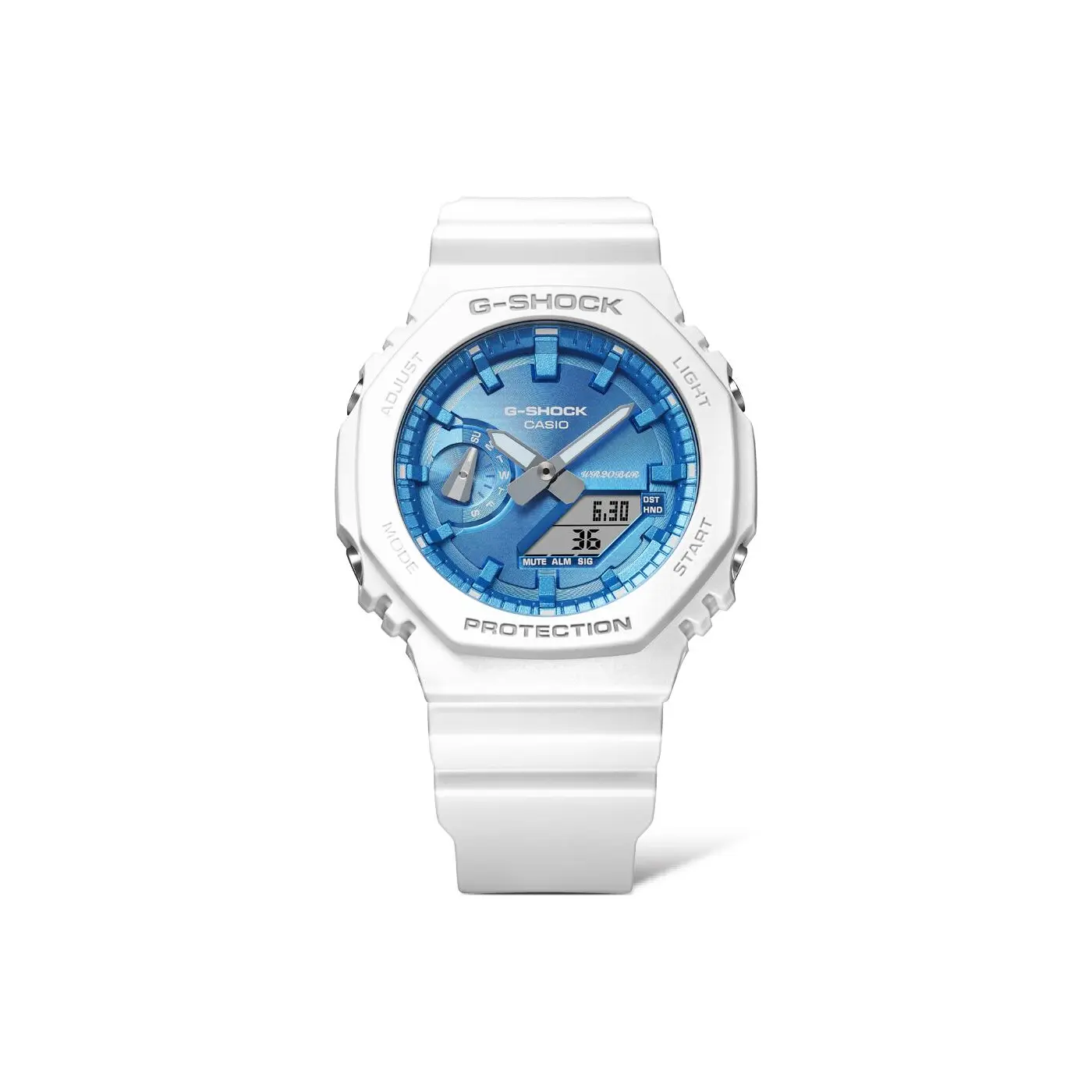

CASIO Часы Unisex Liquid Crystal/Analog Dual Display Series Blue Watch, GA-2100WS-7APR