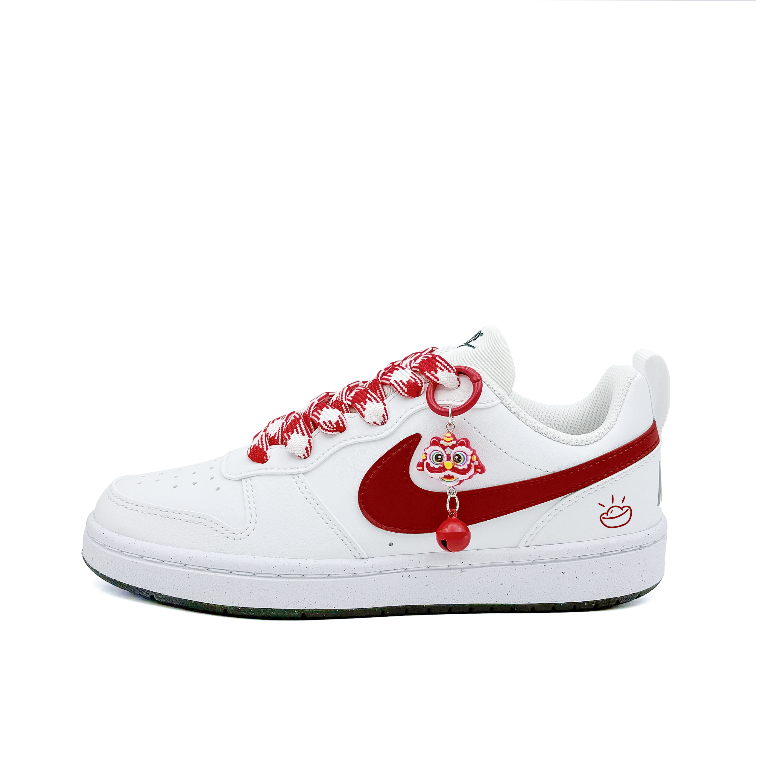 

Nike Кроссовки для скейтбординга Court Borough Lion Welcomes Treasure из синтетической кожи, устойчивые к истиранию, низкие, черно-белые