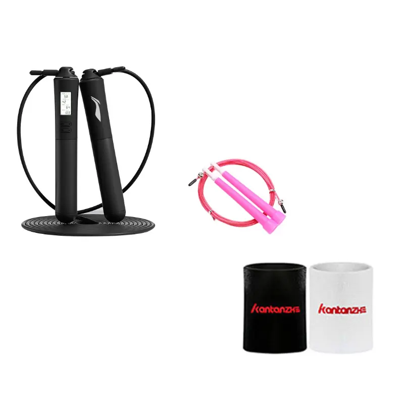 

Контроллер для скакалок abs веревка pvc стальной трос для взрослых 2,8 м LINING, черный