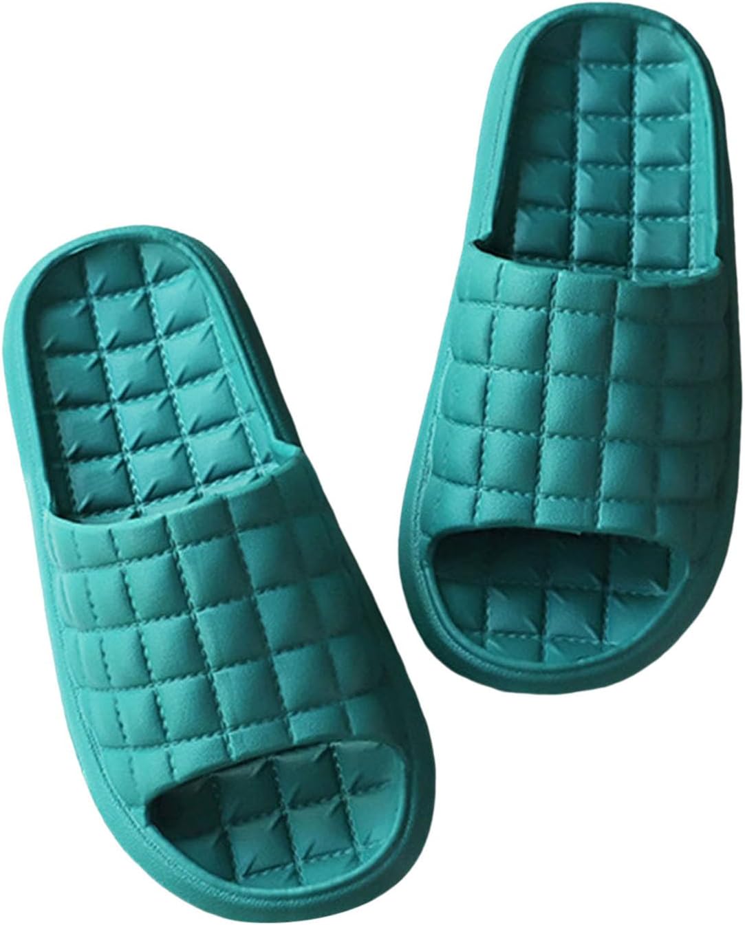 

Душевые тапочки для женщин и мужчин с мягкой стелькой, комфортные, нескользящие, для ванной, шлепанцы, летняя домашняя обувь Generic, зеленый