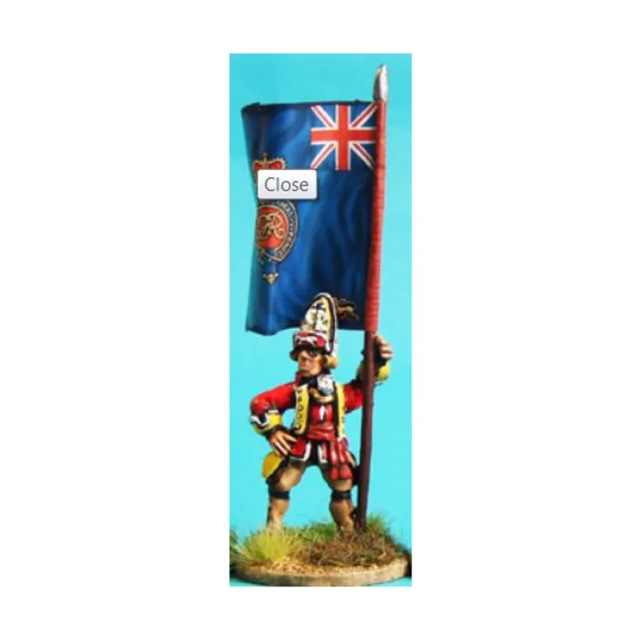 

Британский гренадерский штандарт, French & Indian War 1754-1763 (28mm)