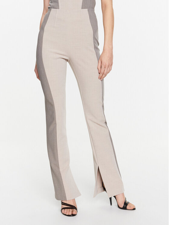 

Брюки из ткани regular fit Patrizia Pepe, бежевый