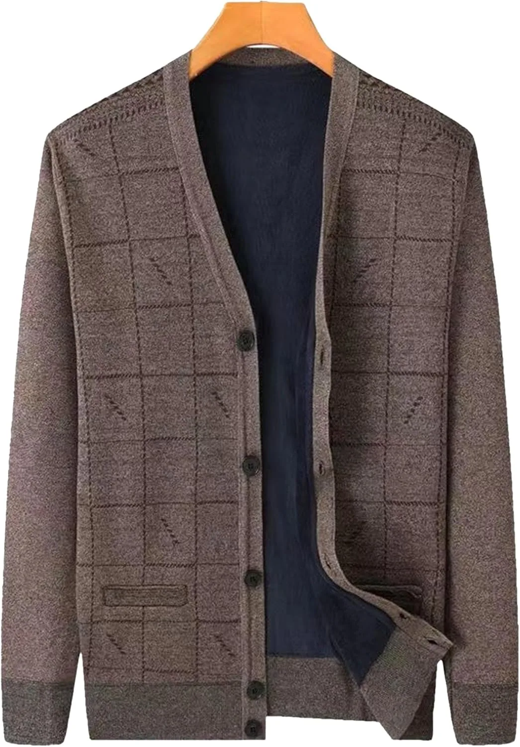 Мужской кардиган Argyle из легкой шерстяной смеси — фото 2