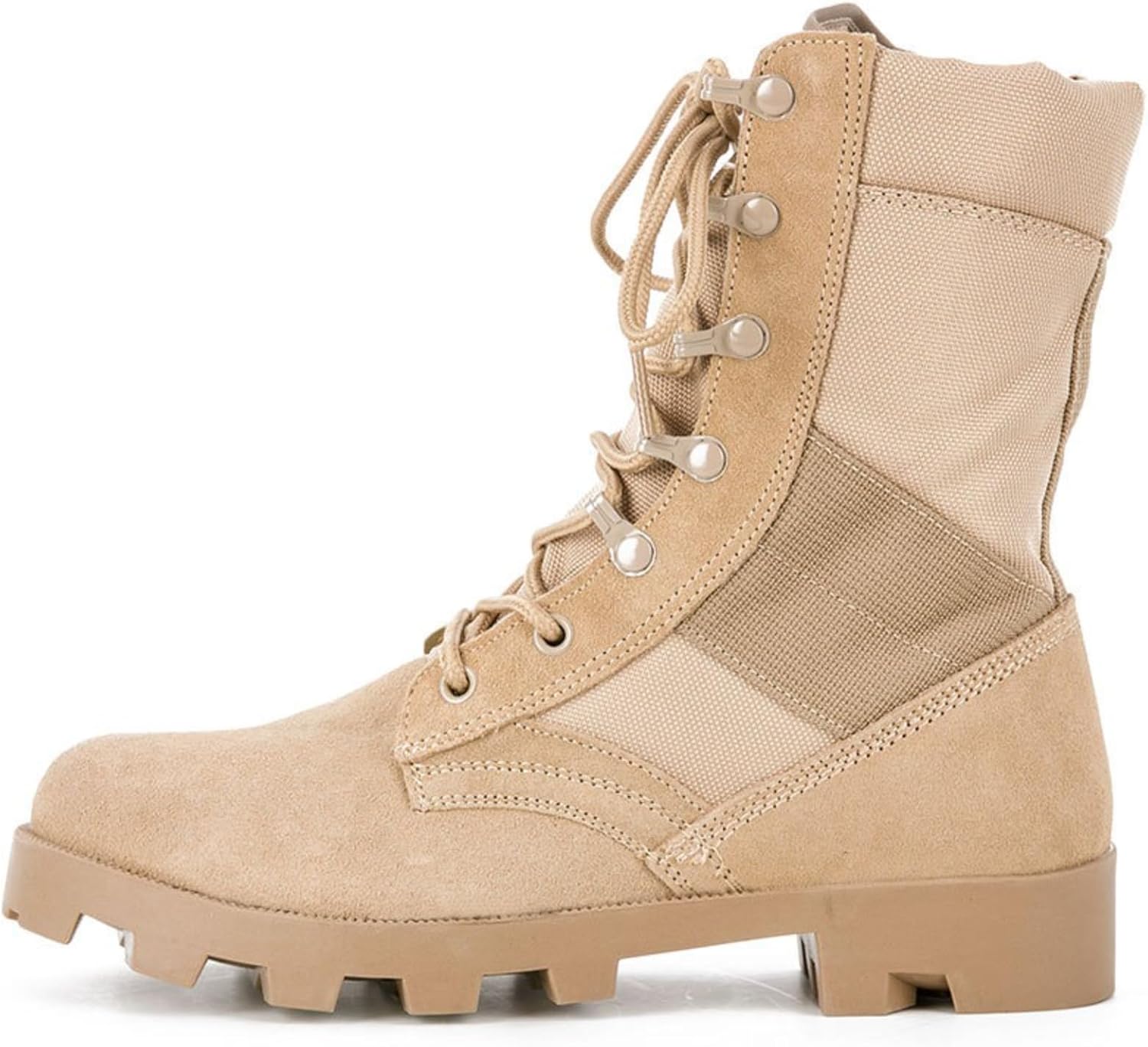 

Мужские высокие военные тактические ботинки QKLMWES с шнуровкой, подошва из противоскользящей резины, износостойкие, легкие боевые ботинки для походов на открытом воздухе, командировки, армейские, для пустыни и джунглей, бежевый