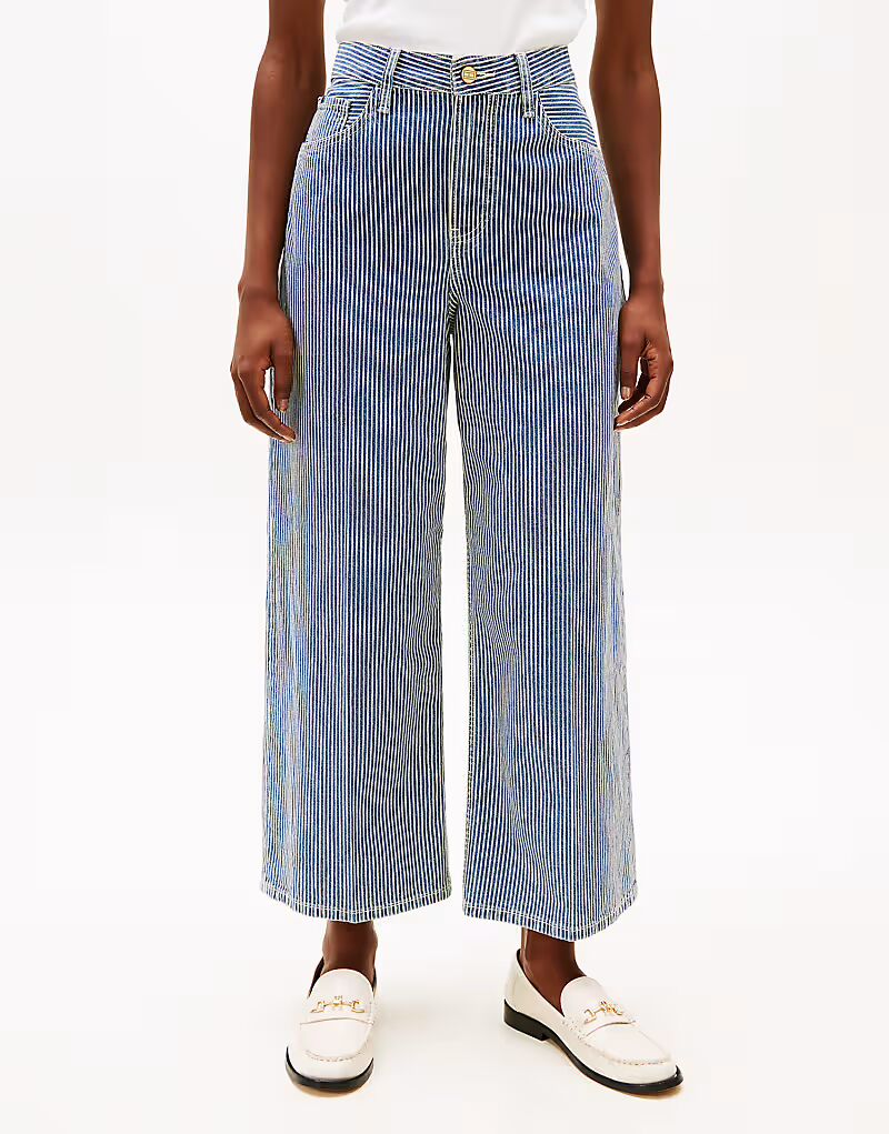 

Широкие брюки Tommy Hilfiger синего цвета