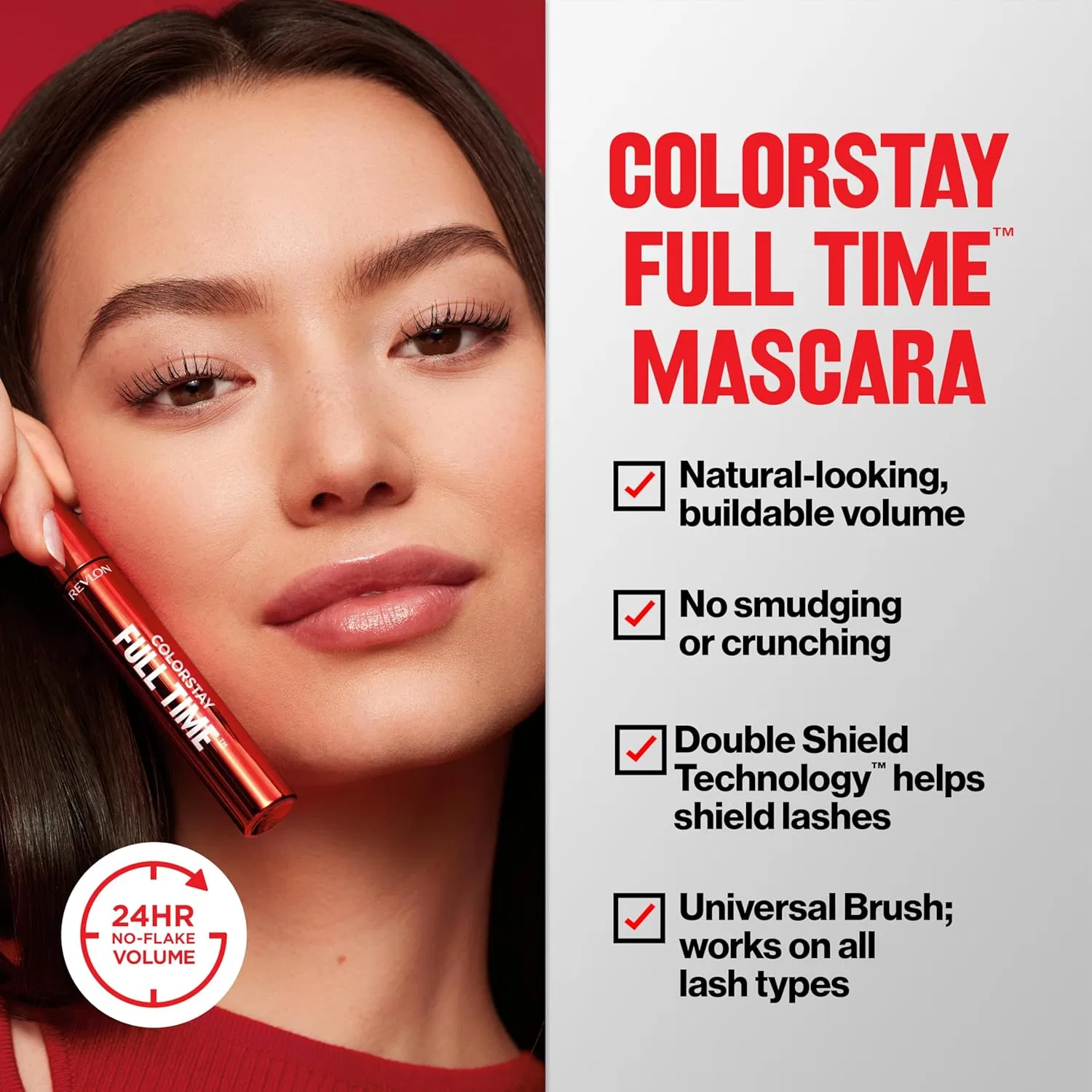 Тушь для ресниц объемная Revlon ColorStay Full Time Mascara Volume, 401 Blackest Black, 0.25 fl oz — фото 3