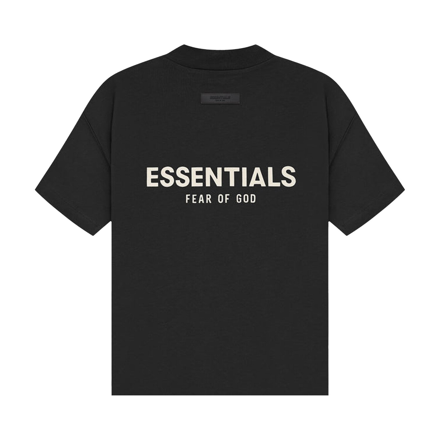 Футболка детская Fear of God Essentials Kids с логотипом, черный — фото 2