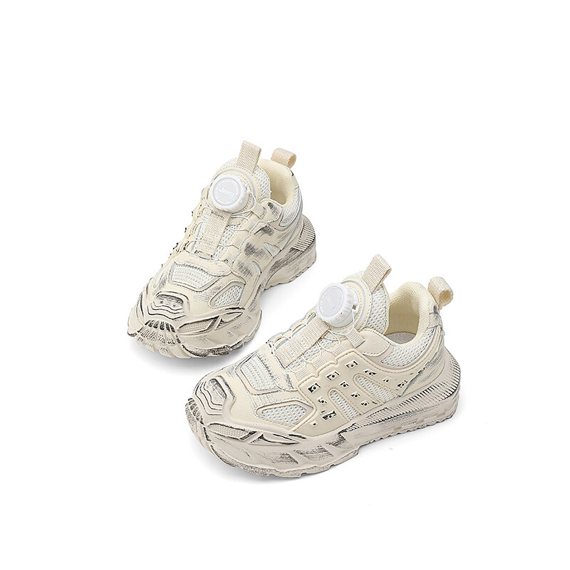 Детские кроссовки Kids Low-top Rice White Wiping Color Jeep, белый — фото 4