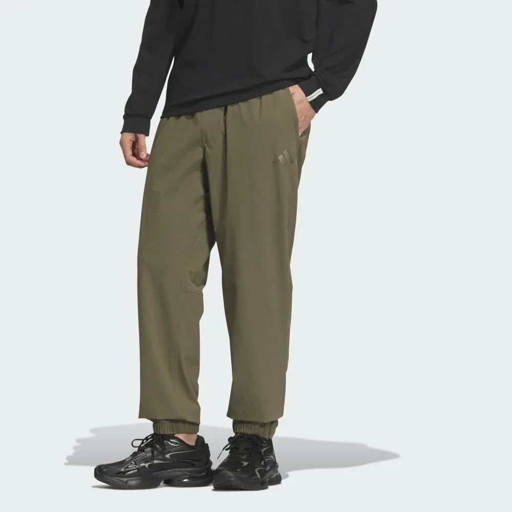Спортивные брюки Essential Plus Regular Fit Stretch Woven Full-Length Jogger Pants Adidas, green