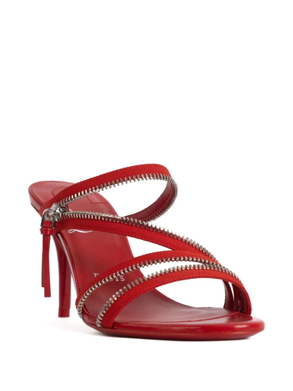 Босоножки-стилеты Merylzip на каблуке 80 мм Christian Louboutin, красный — фото 2