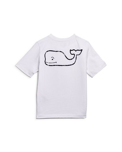 

Винтажная футболка с карманом «кит» для мальчиков Vineyard Vines, цвет White