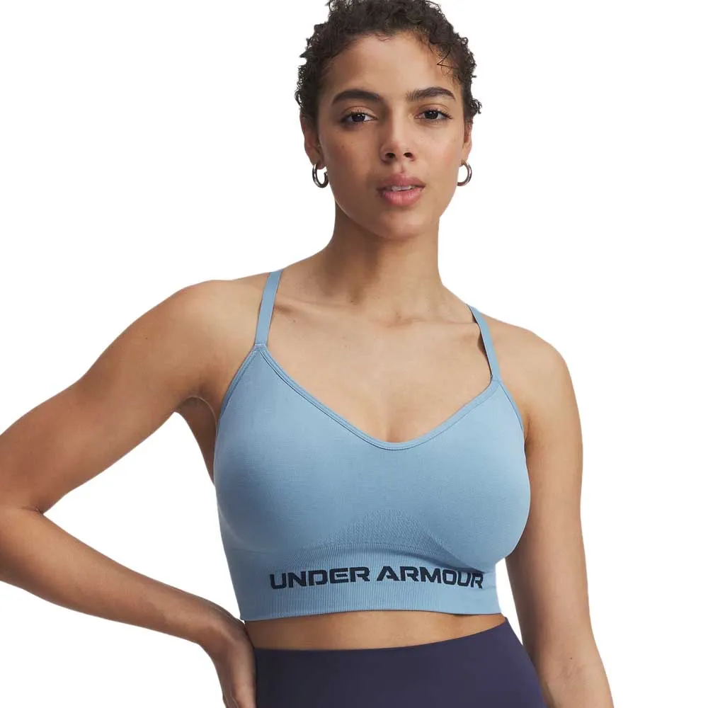 

Спортивный топ Under Armour Vanish seamless low support, синий