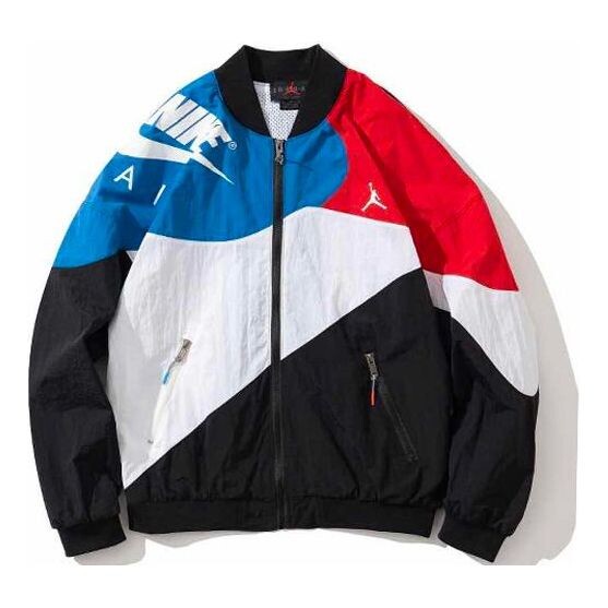 

Куртка Air Jordan Legacy aj4 lightweight logo Printing Sports Splicing Jacket 'Usa', белый
