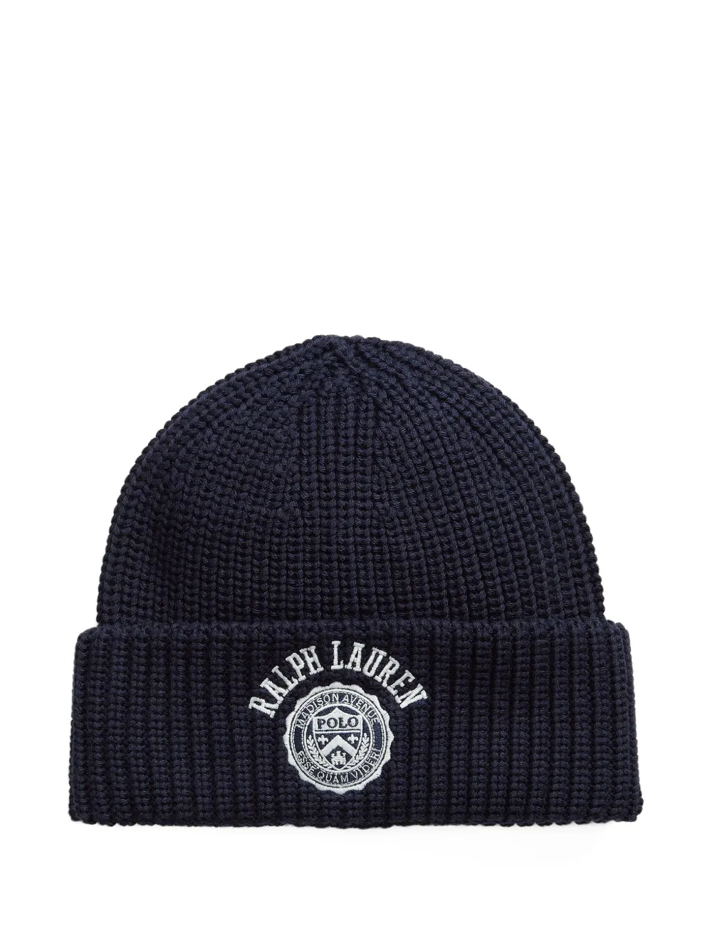 

Хлопковая шапка в рубчик POLO RALPH LAUREN KIDS, синий