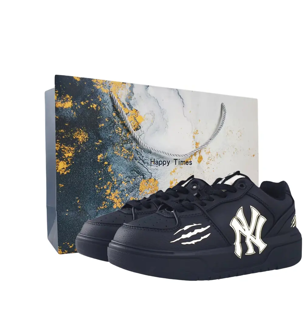 

Толстые кроссовки для скейтбординга с устойчивостью к истиранию, увеличивающие рост, низкие, унисекс MLB, черный