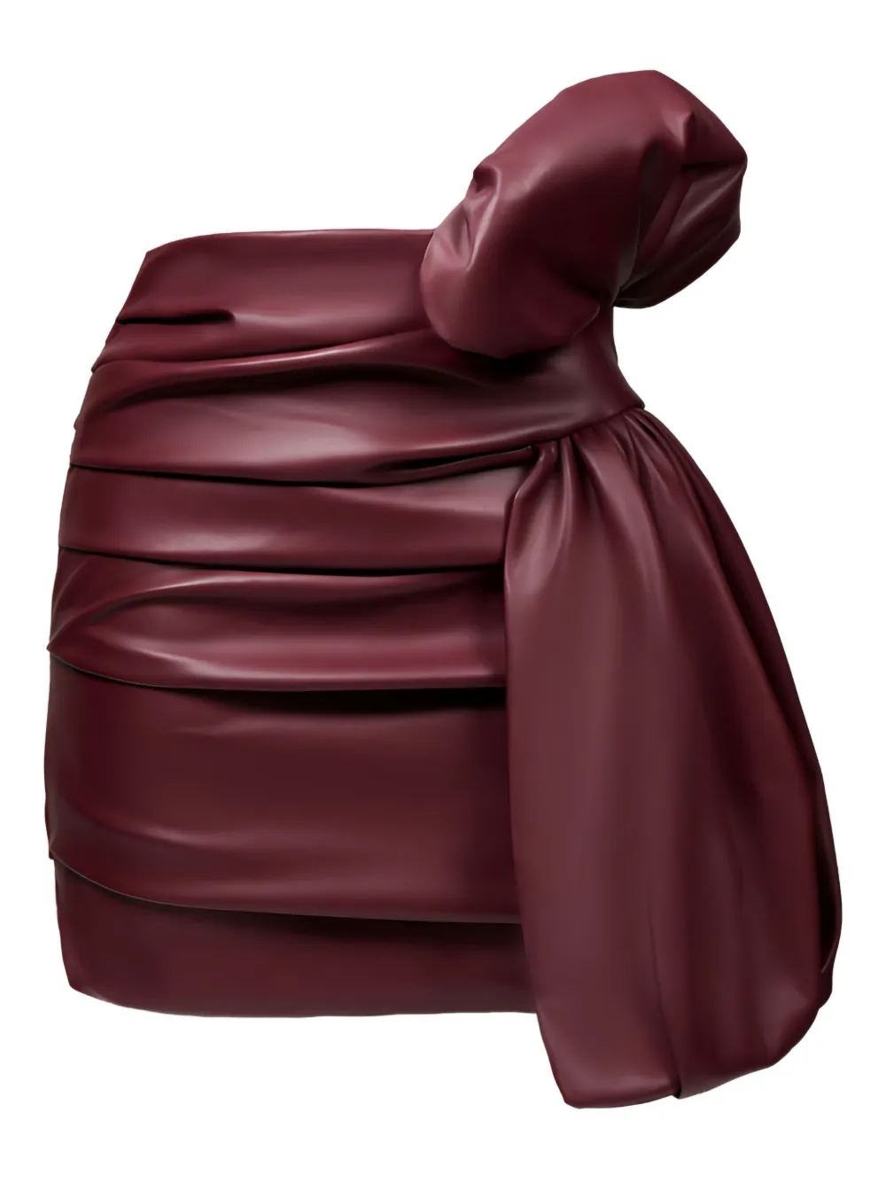 

Юбка мини с драпировкой и бантом Lika, красный