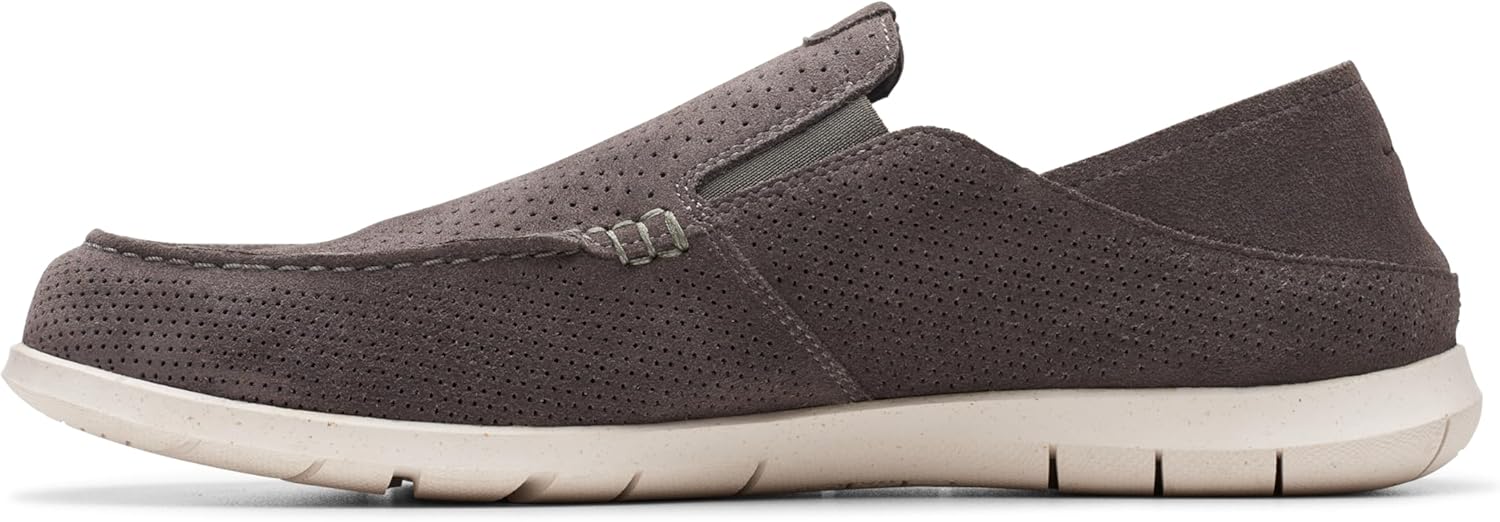 Мужские мокасины Clarks Flexway Easy, темно-серый — фото 3