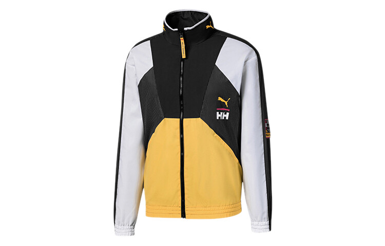 

Куртка унисекс Puma, цвет Black, white and yellow color blocking
