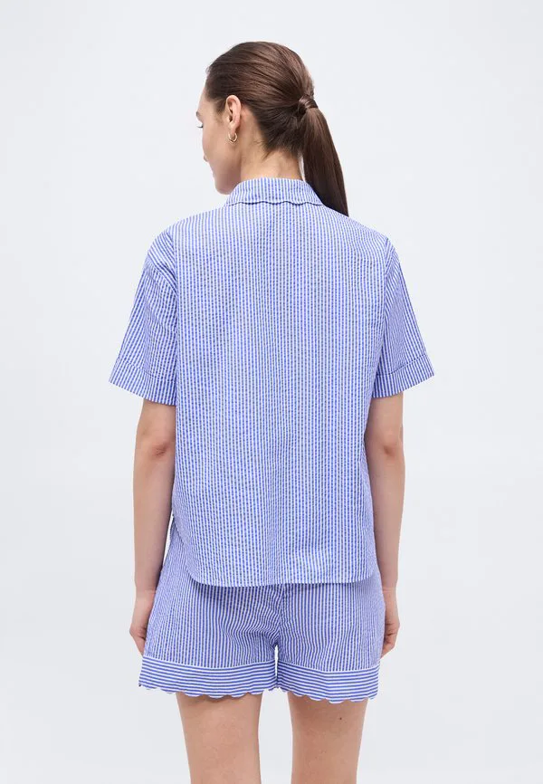Рубашка с коротким рукавом, короткая пижама Polo Ralph Lauren, Amparo Blue — фото 3