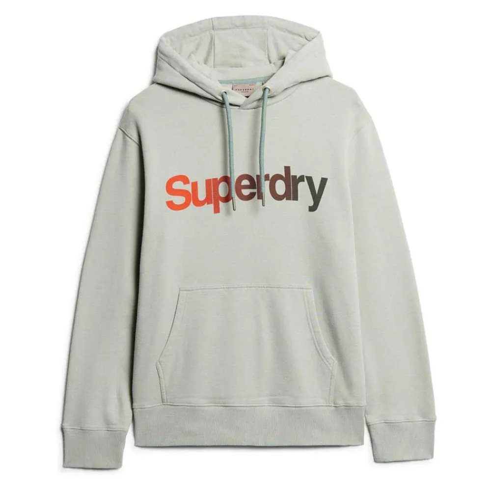 

Худи Superdry Core Logo Fade Loose, серый