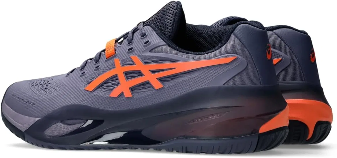 Кроссовки для тенниса ASICS Gel-Resolution X, Greyish Purple/Nova Orange — фото 3